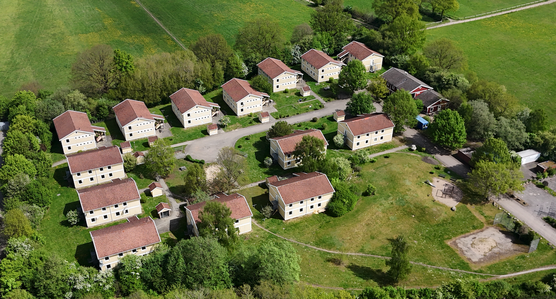 Außenansicht eines Hauses im ASB Dorf in Hamburg-Sülldorf